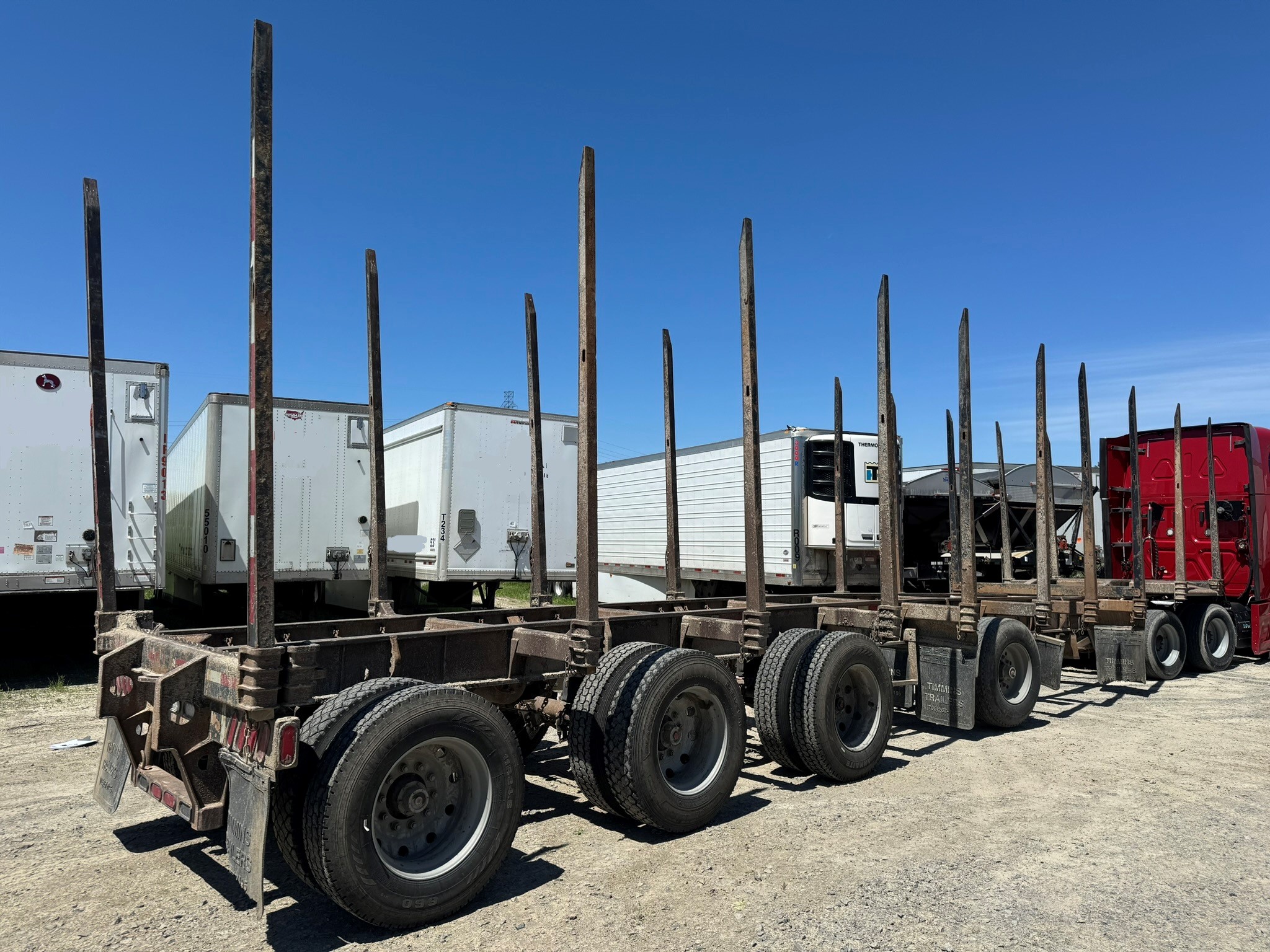 2017 Timmins 4 Axle Log Trailer